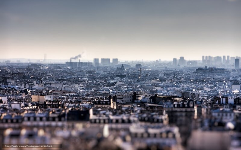 Paris cityscape from above