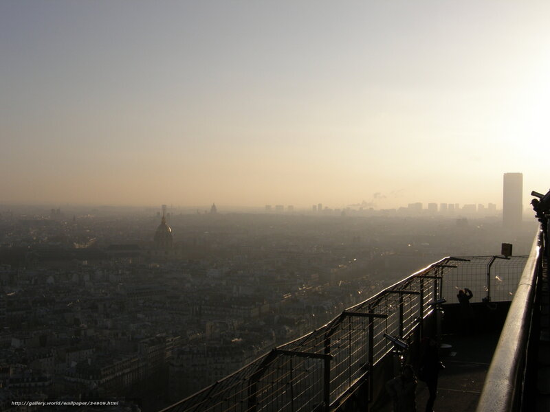 Paris cityscape from Eiffel Tower