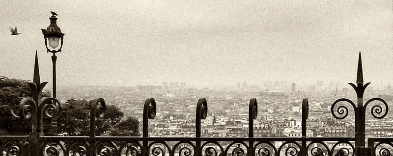Paris cityscape from Montmartre