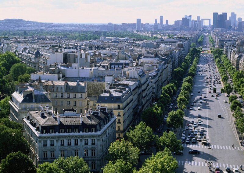 Paris cityscape view