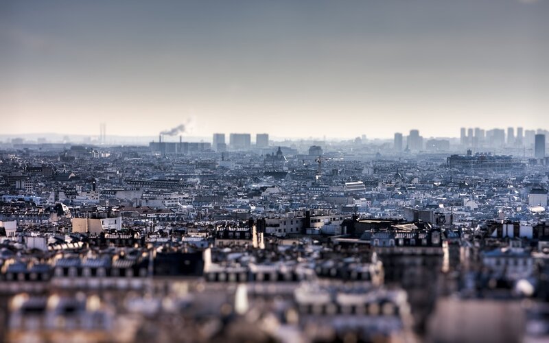 Paris cityscape view