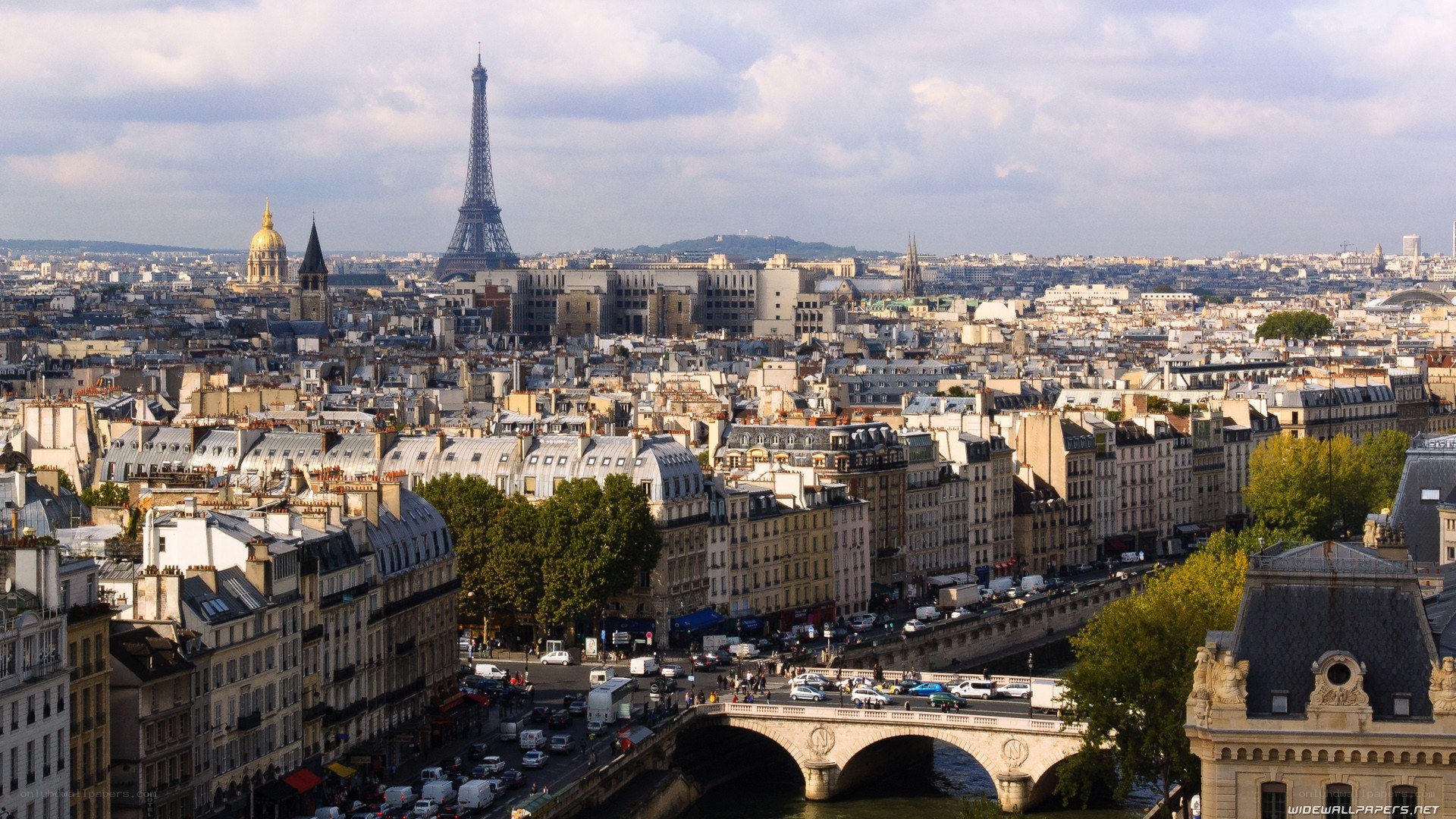 Paris cityscape with Eiffel Tower
