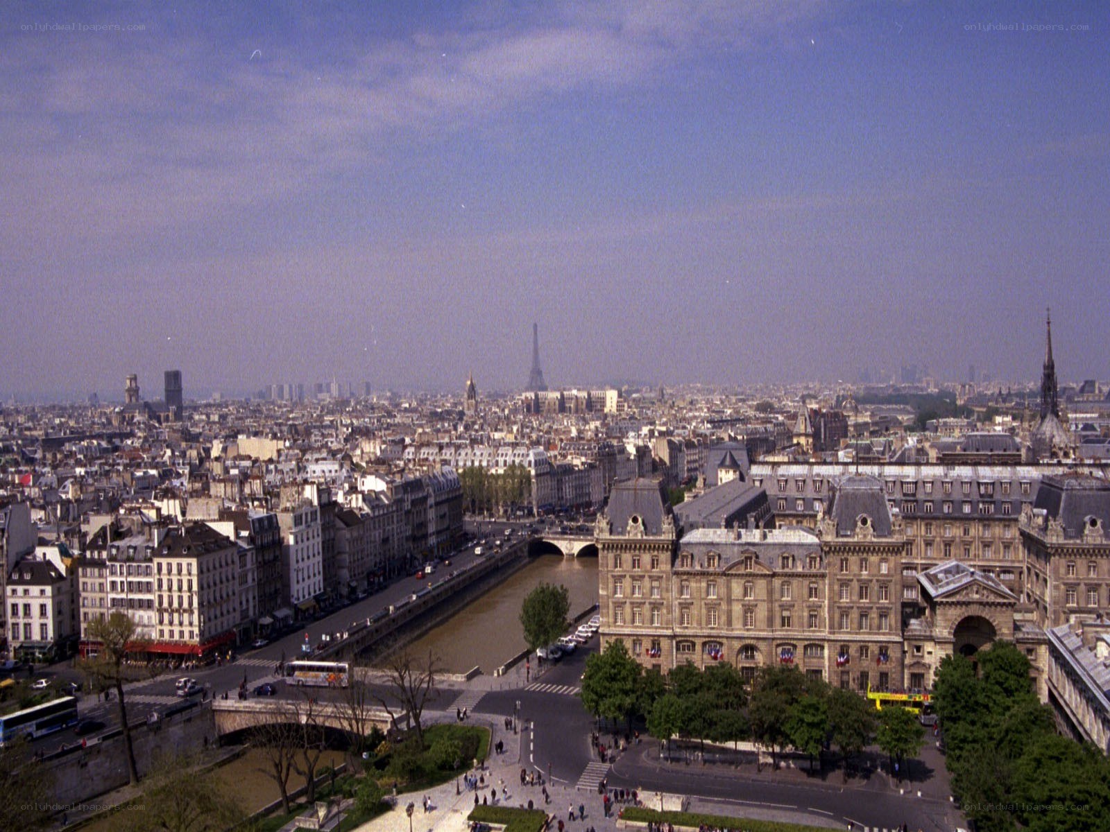 Paris cityscape with Eiffel Tower