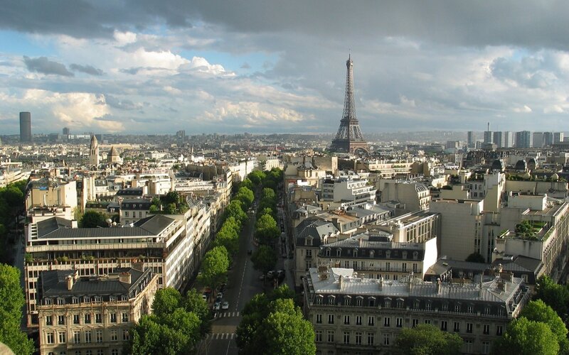 Paris cityscape with Eiffel Tower