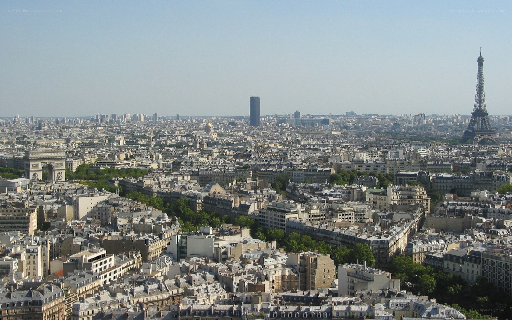 Paris cityscape with Eiffel Tower