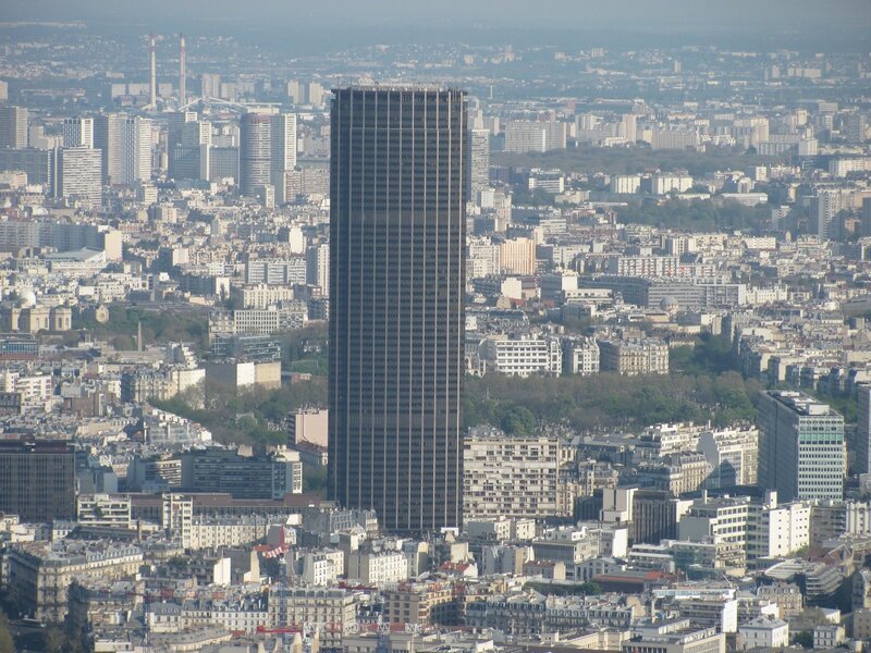 Paris cityscape with Montparnasse Tower
