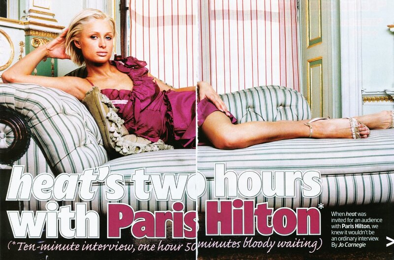 Paris Hilton interview spread