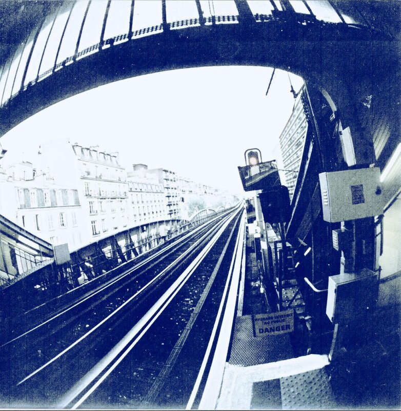 Paris metro station view