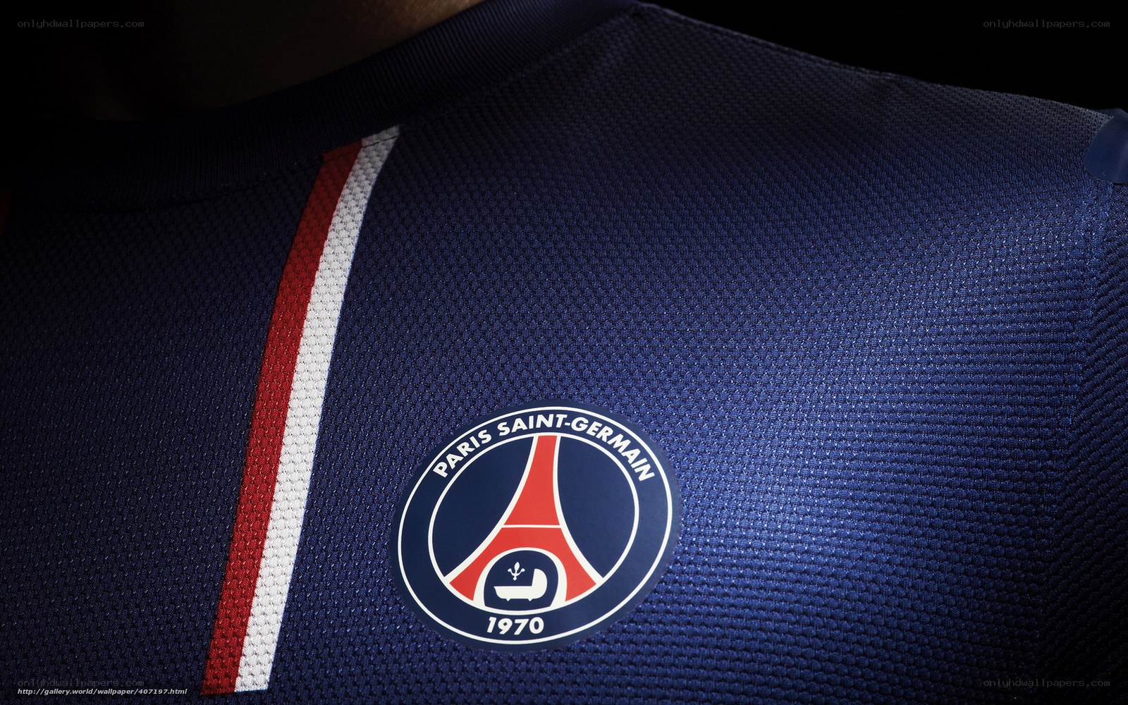 Paris Saint-Germain jersey close-up