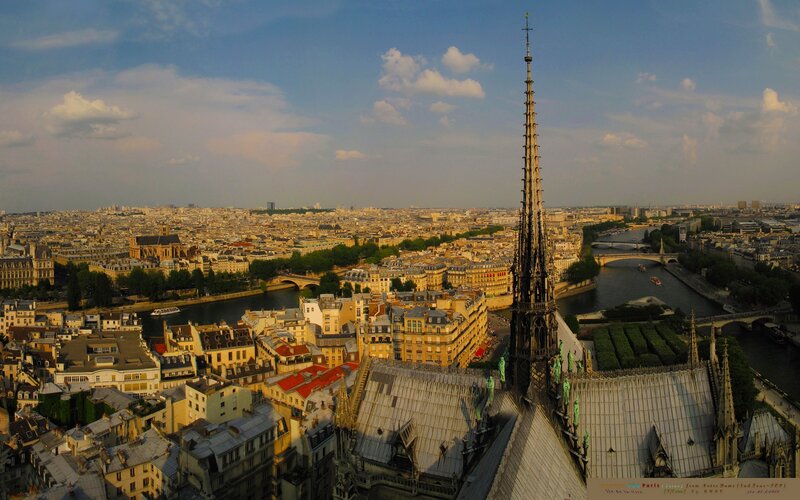 Paris skyline from Notre-Dame