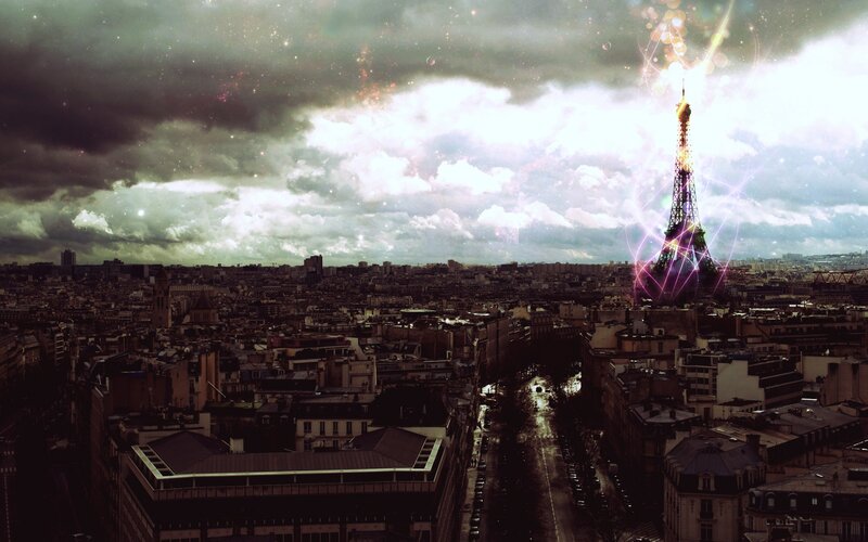 Paris skyline with Eiffel Tower