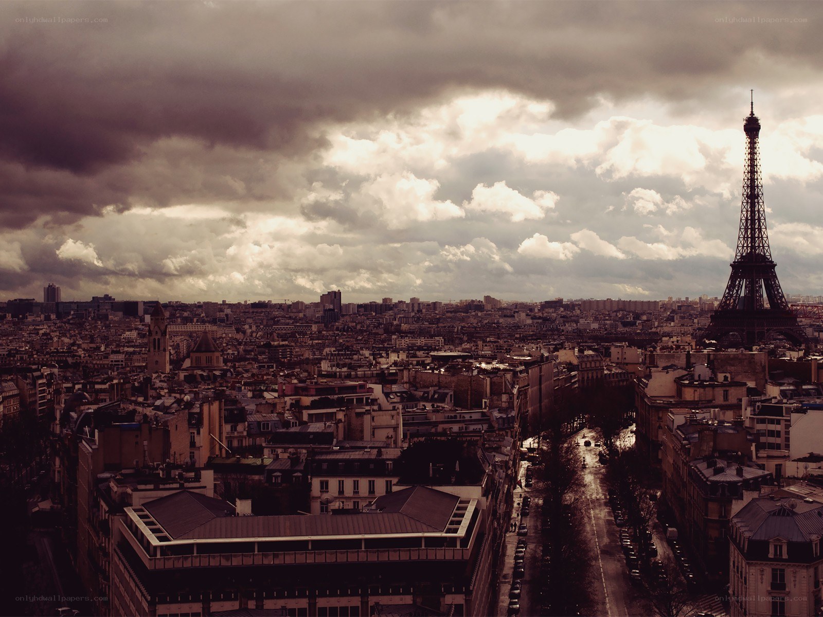 Paris skyline with Eiffel Tower
