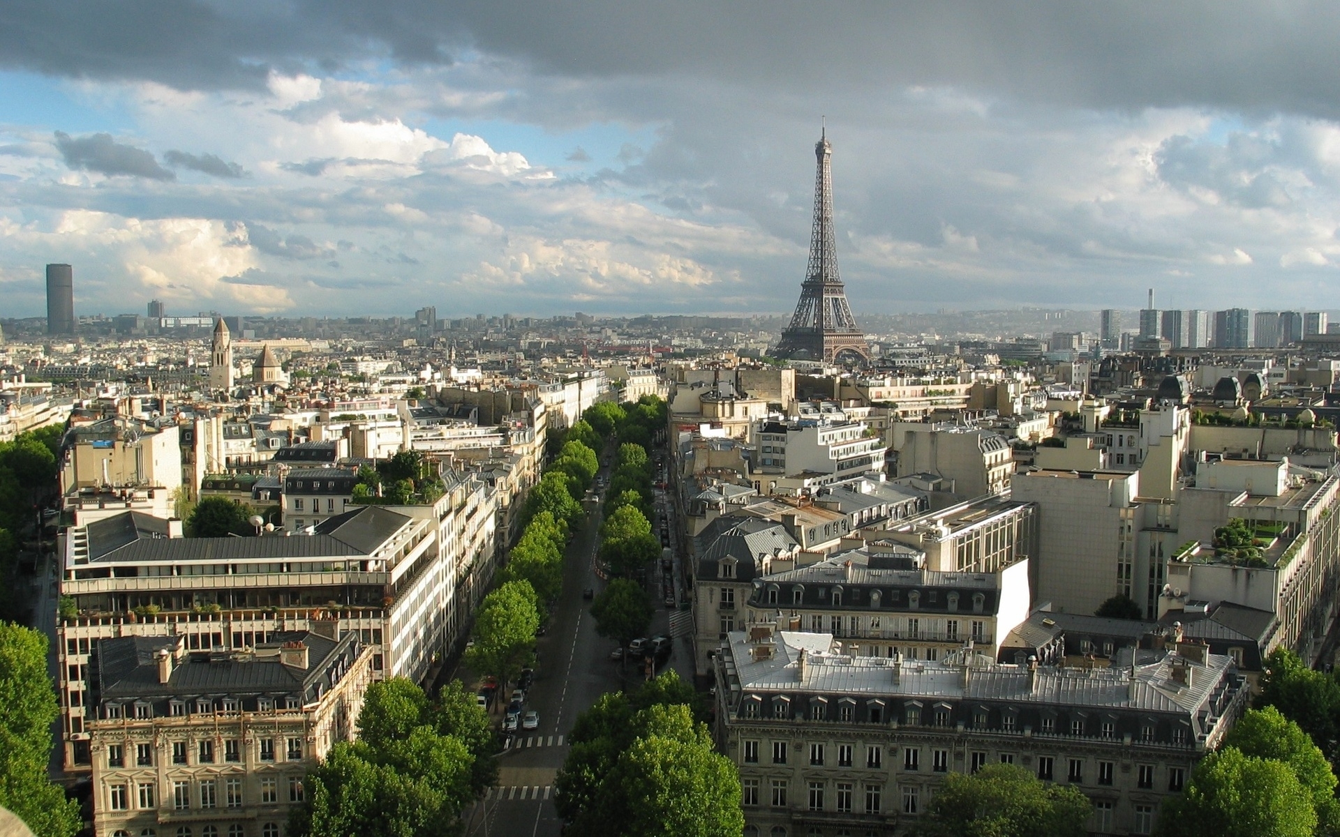Paris skyline with Eiffel Tower