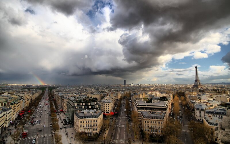 Paris skyline with Eiffel Tower