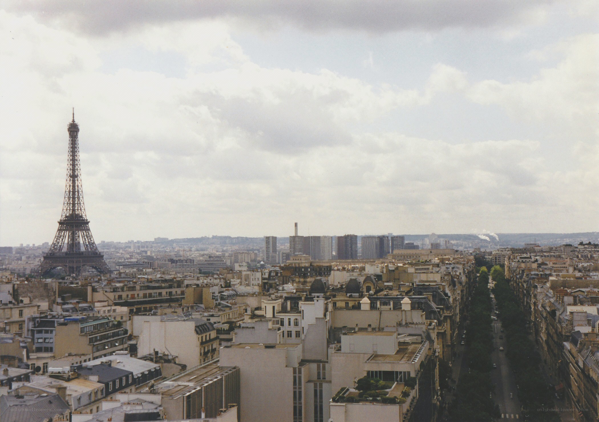 Paris skyline with Eiffel Tower