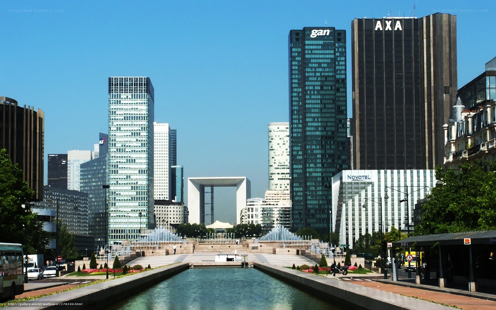 Paris skyline with La Défense
