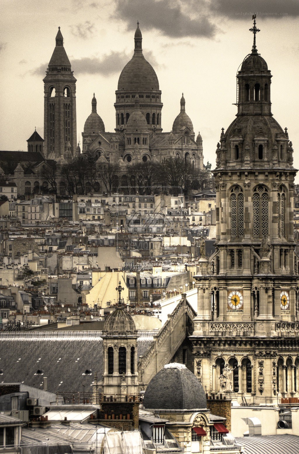 Paris skyline with Sacre-Coeur