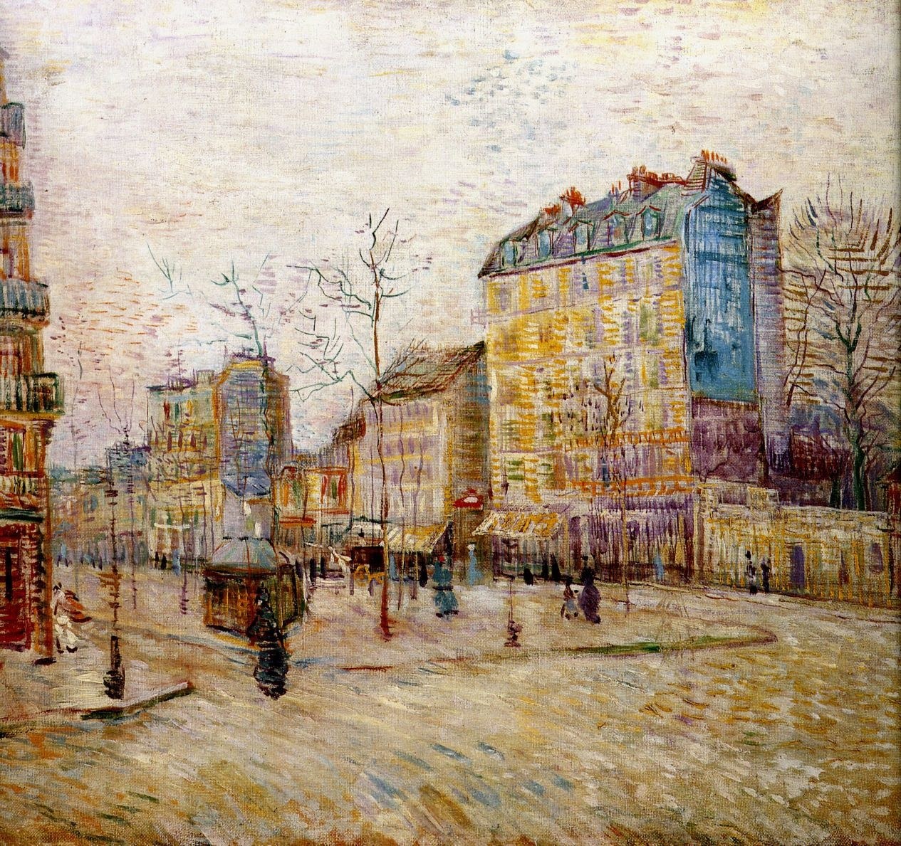 Paris Street Scene Painting