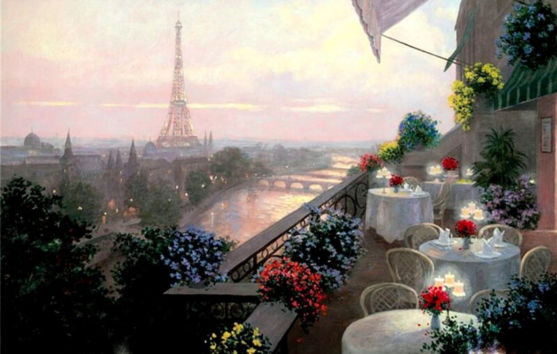 Parisian Cafe Terrace