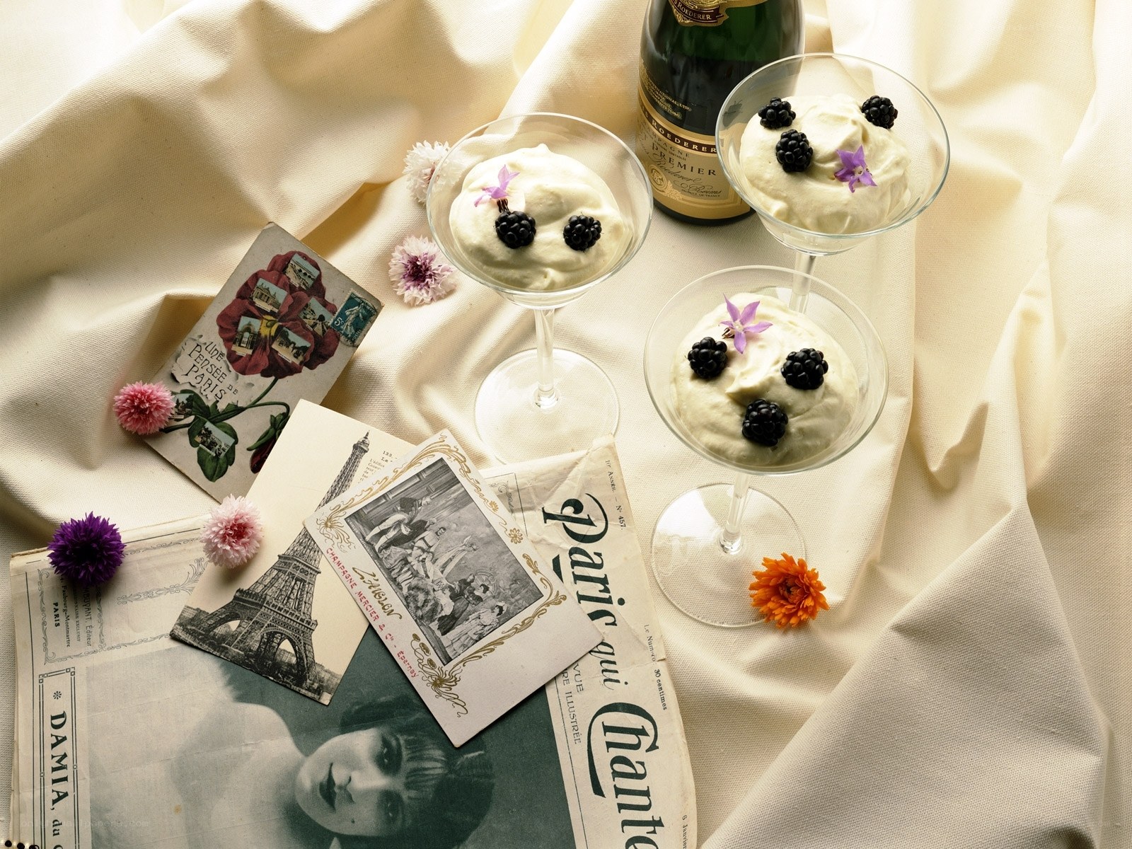Parisian dessert arrangement