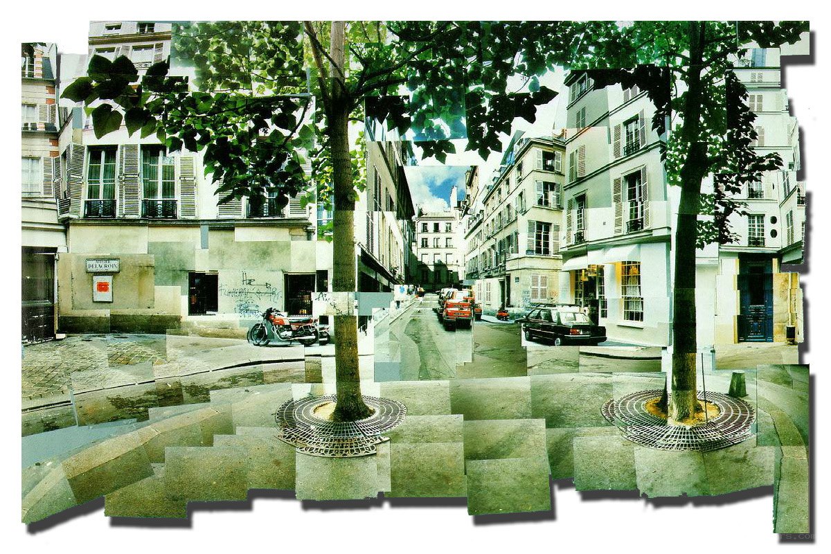 Parisian street collage