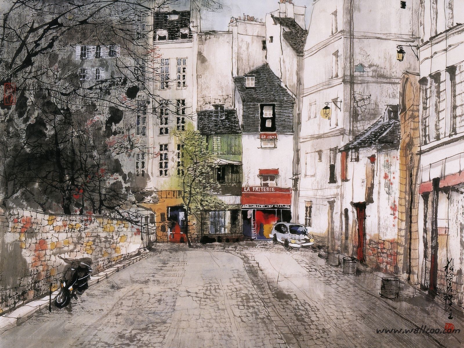 Parisian Street Scene