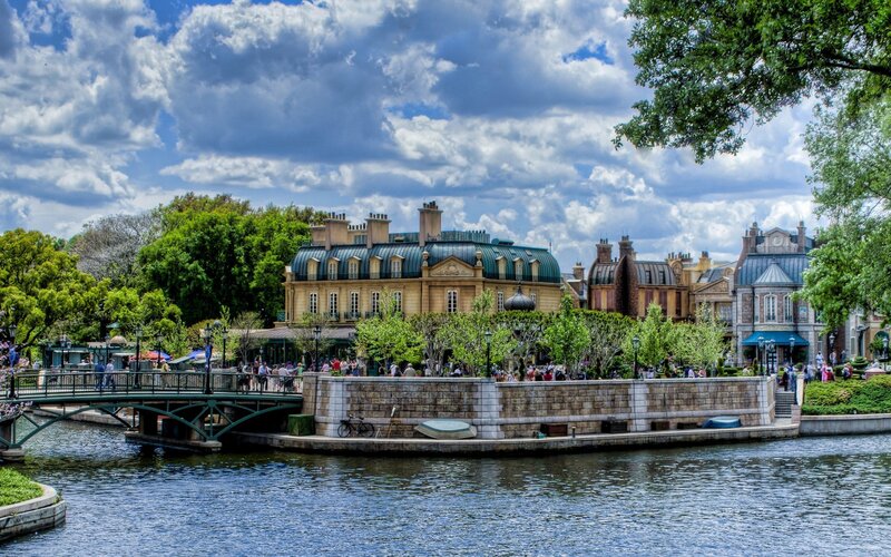 Parisian-themed area at Tokyo Disneyland