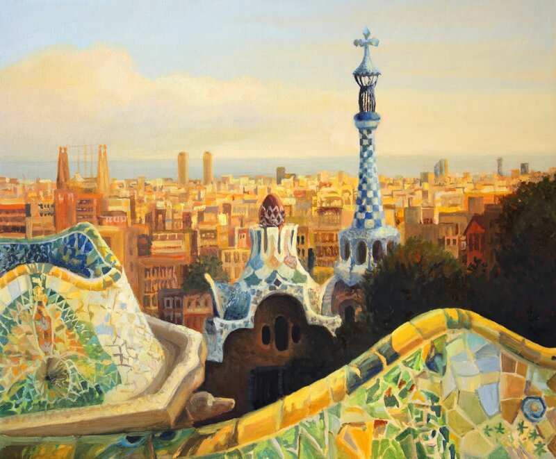 Park Güell Mosaic Structures