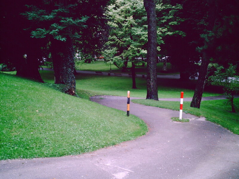 Park Path with Bollards