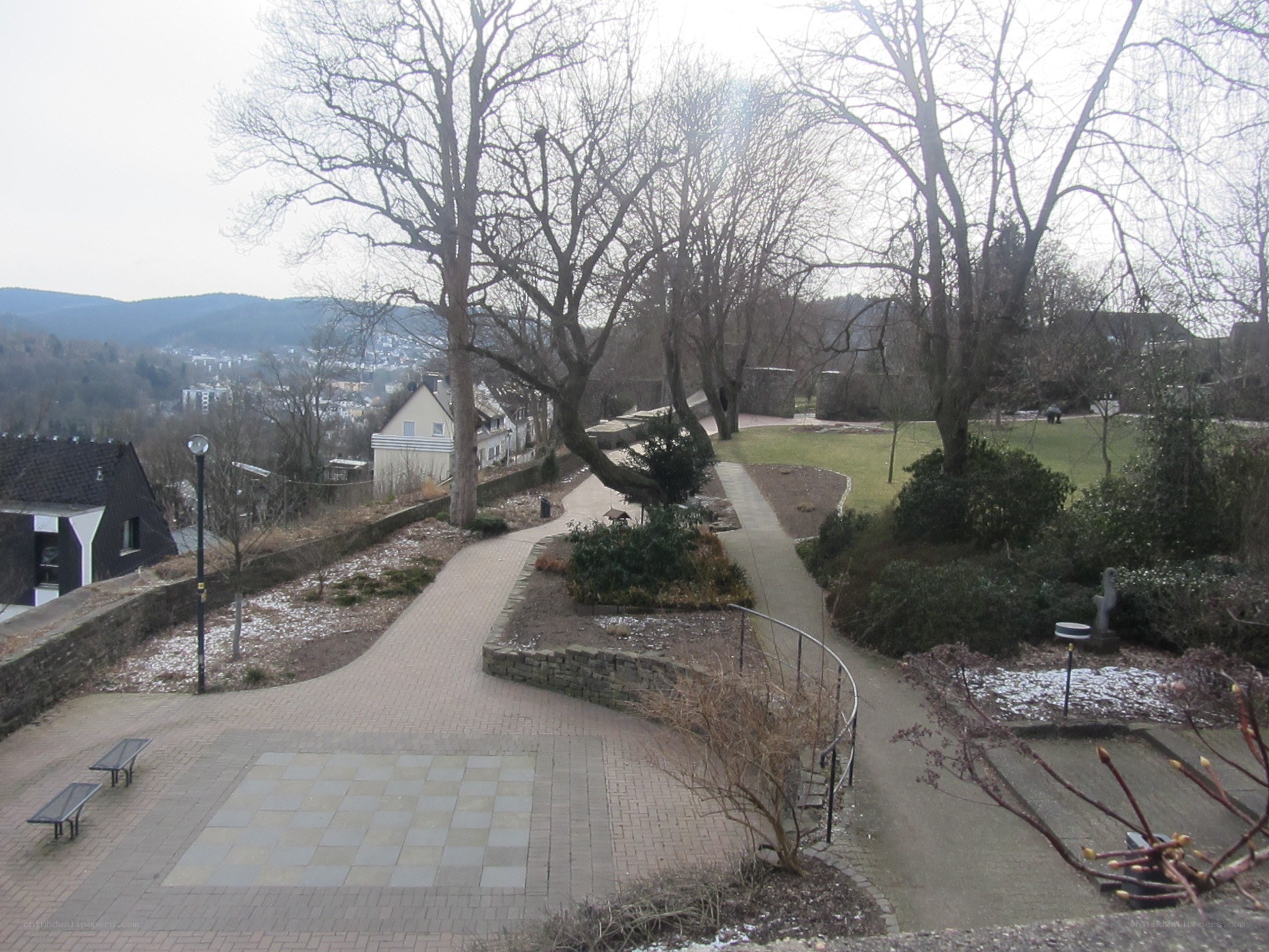 Park with city view