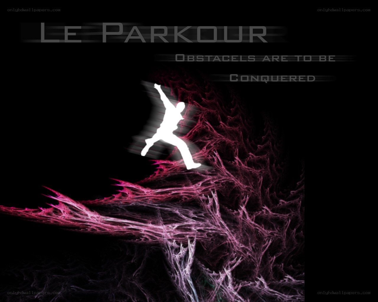 Parkour Silhouette Art