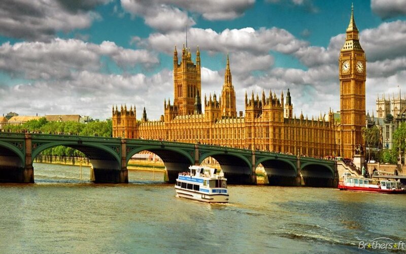 Parliament and Big Ben — Blue