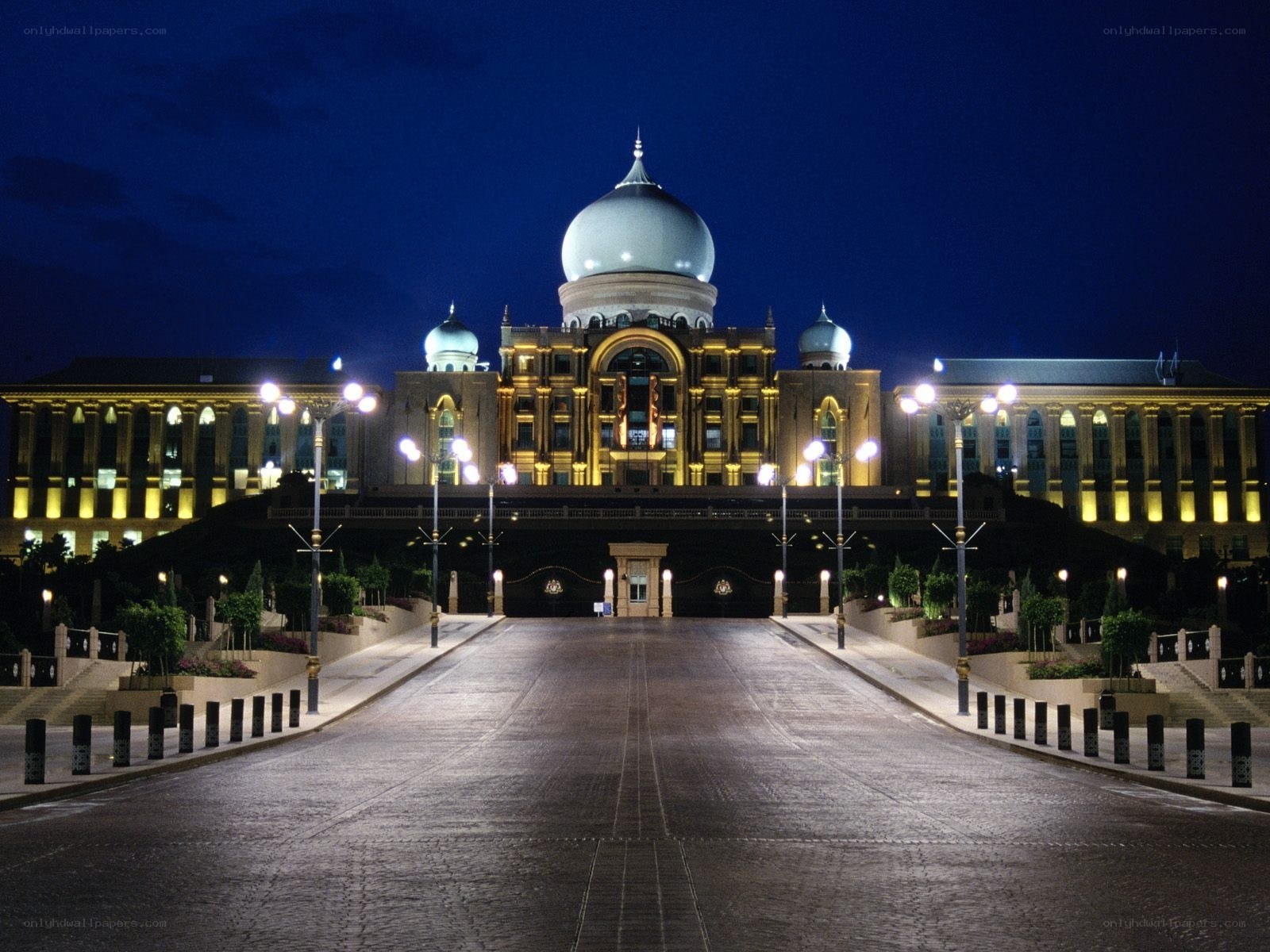 Parliament building at night