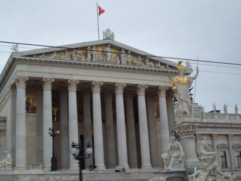 Parliament building in Vienna