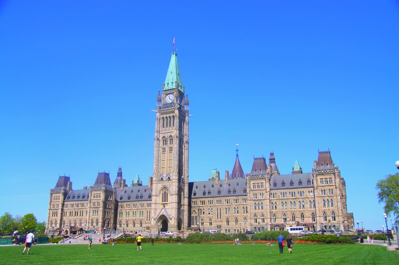 Parliament Hill Building — Blue