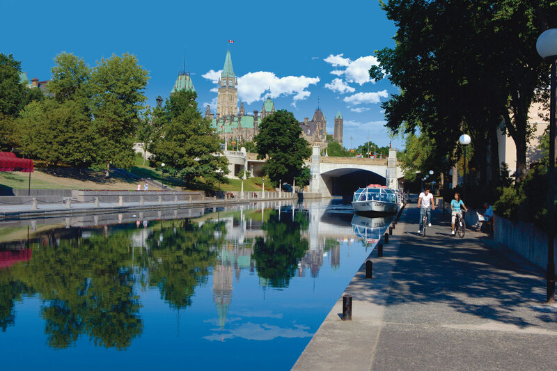 Parliament Hill in Ottawa — Blue