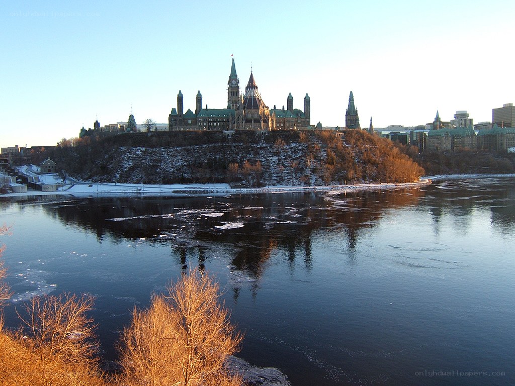 Parliament Hill in winter