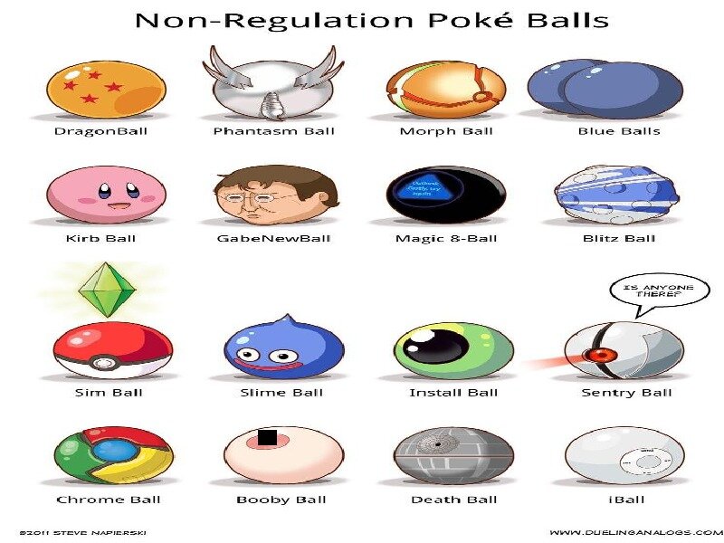 Parody of Poké Balls