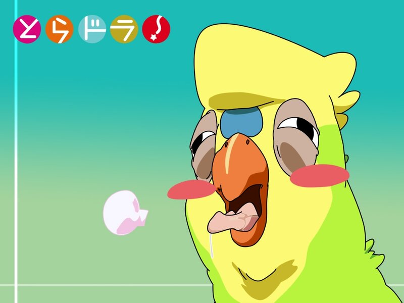 parrot character with egg