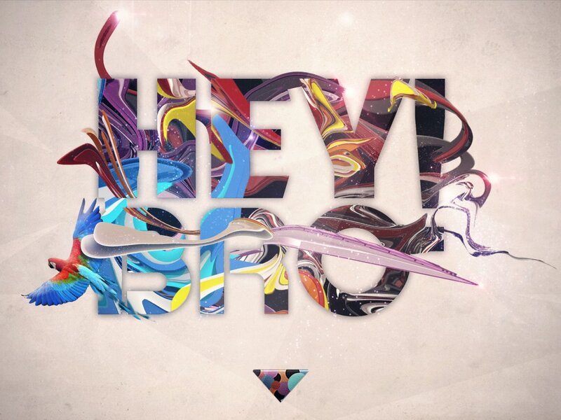 Parrot Flying Through Letters