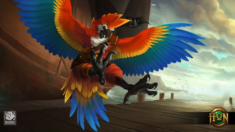 Parrot Pirate on Ship