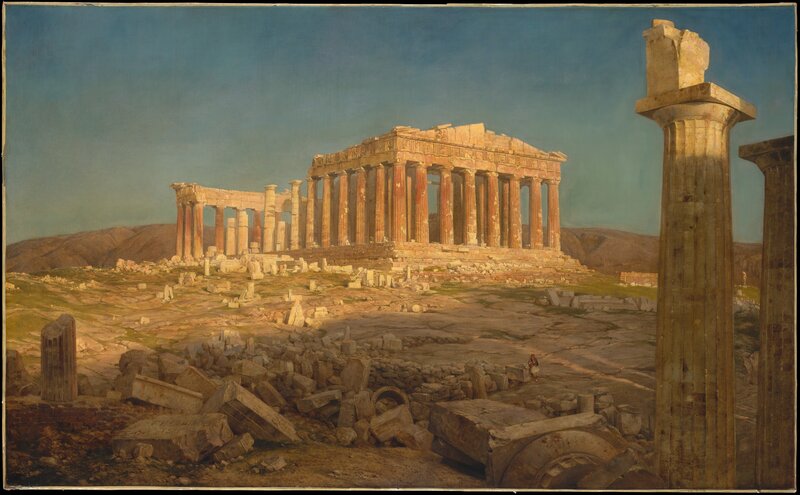 Parthenon Ruins — Blue, Serene, Afternoon