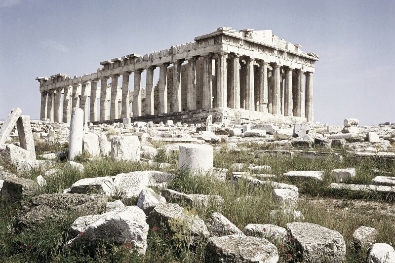 Parthenon ruins in Athens
