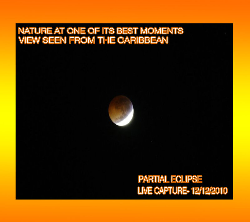 Partial Lunar Eclipse — Black