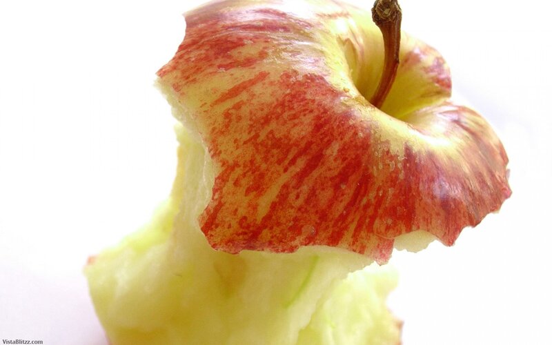 Partially Eaten Apple