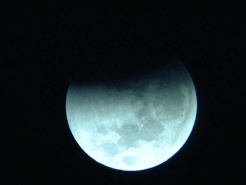 Partially Eclipsed Moon