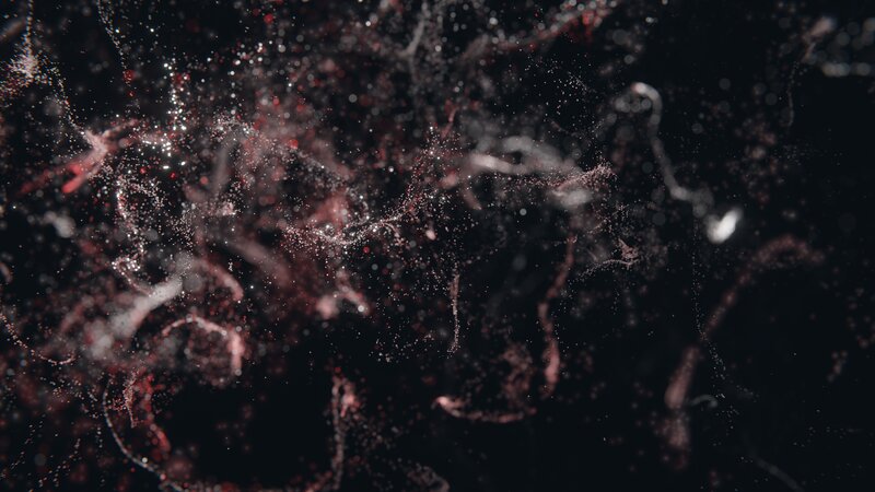 Particle Cloud in Dark Space