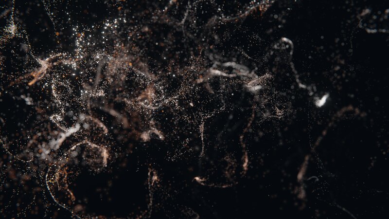 Particle Cloud in Space