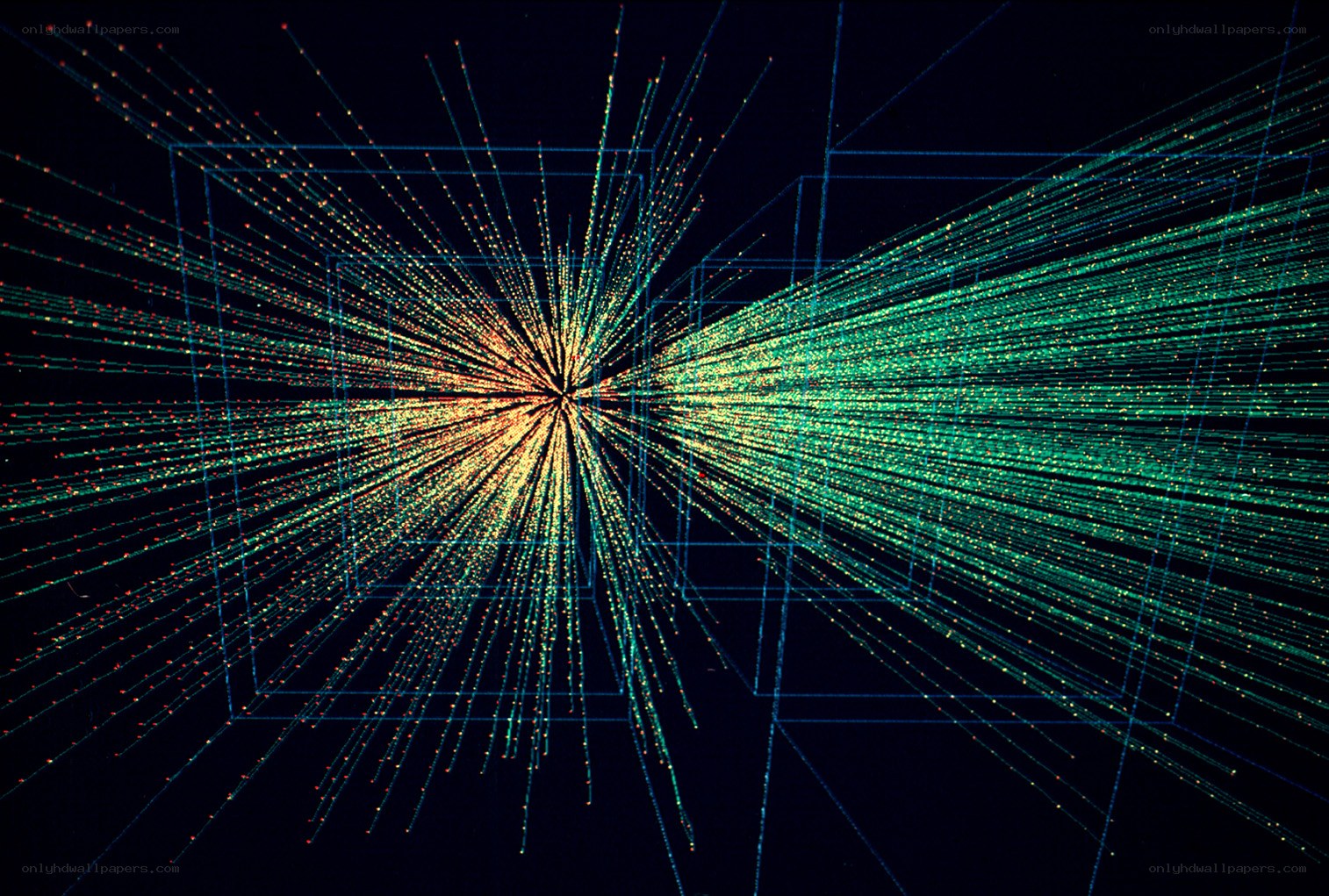 Particle collision visualization