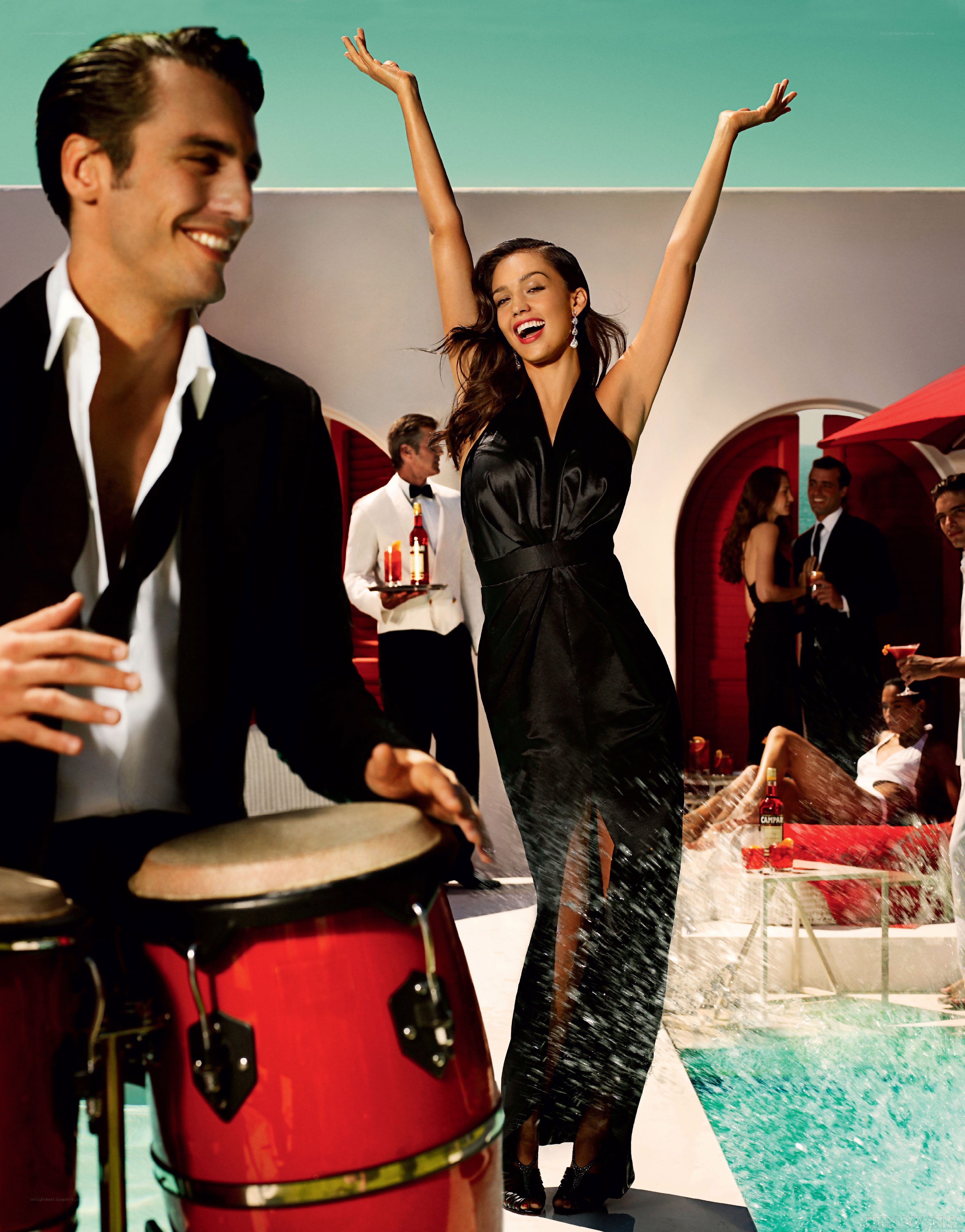 Party by the pool